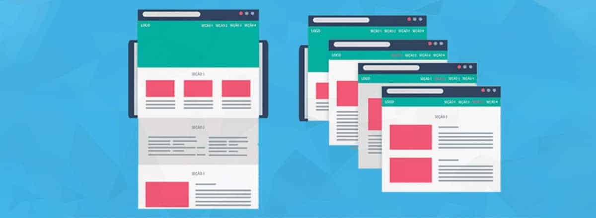 landing page e site