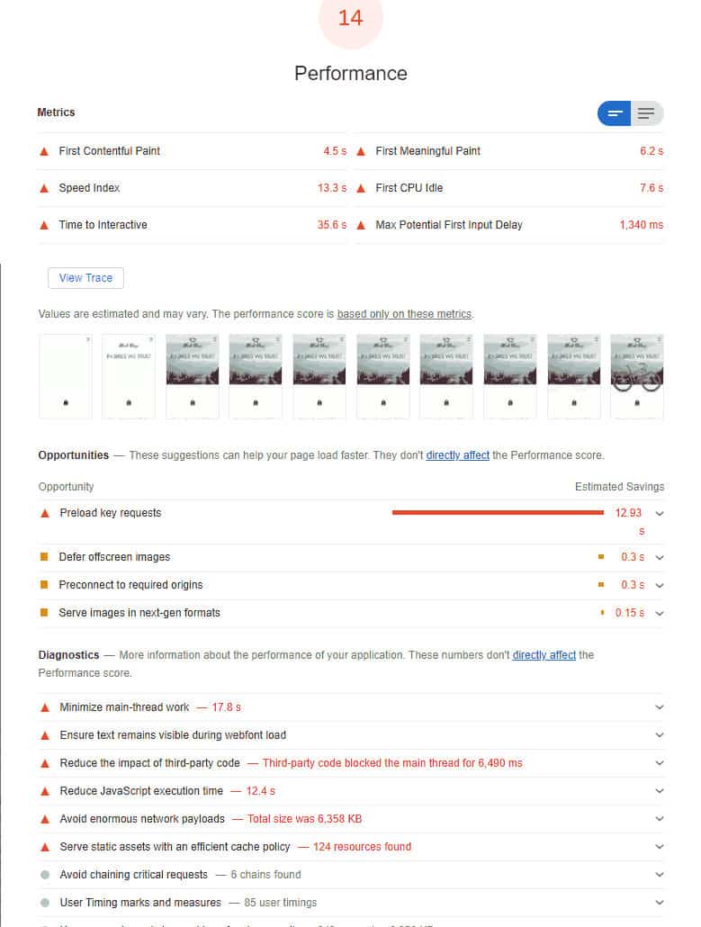 google pagespeed