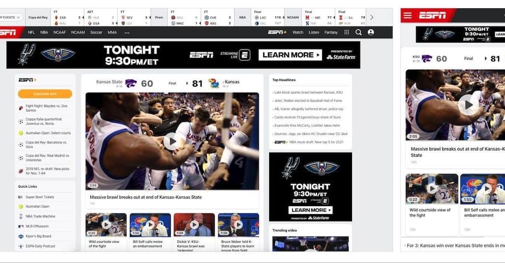 ESPN minimiza conteúdo-min