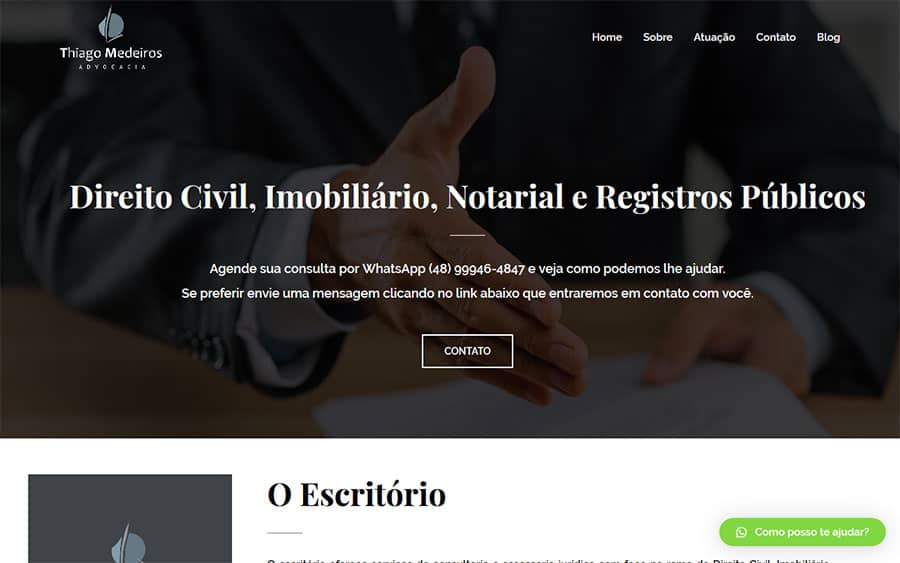 site para advogados