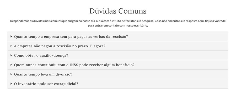 site para advogados