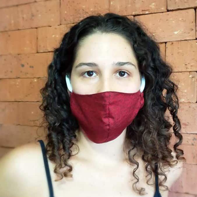 Máscara de Tecido Tricoline Lavável - Imagem 4