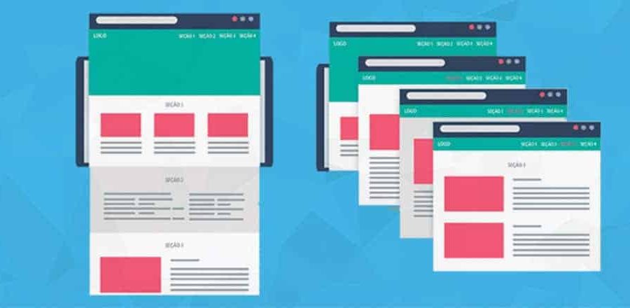landing page e site